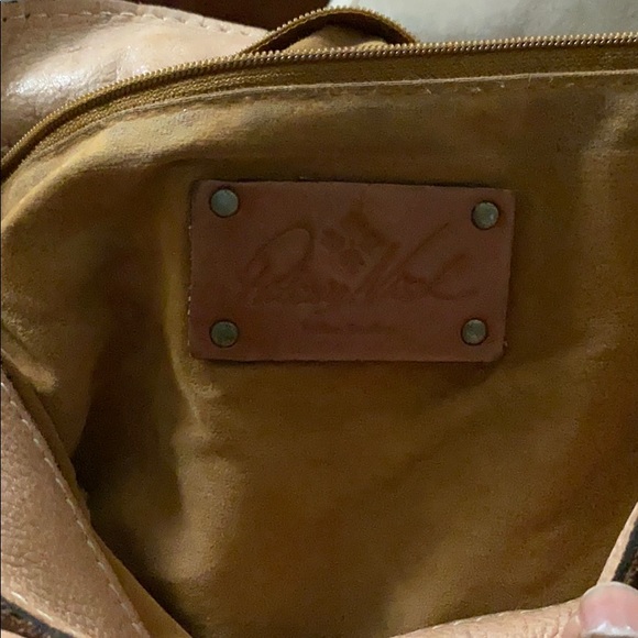 Patricia Nash Leather Messenger Bad and Wallet - Picture 3 of 10